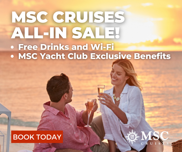 MSC Free Drinks and Wifi